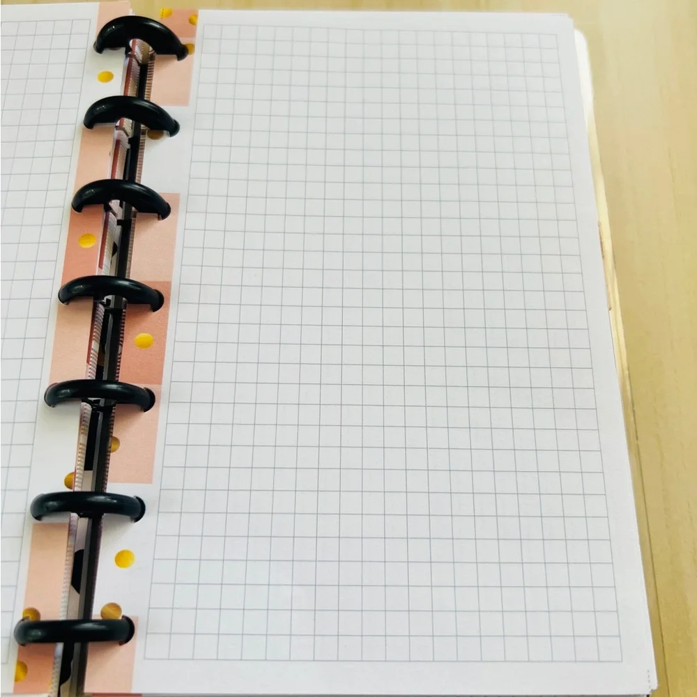 Happy planner mini size inserts Daily notes grid